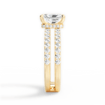 Christie Radiant Cut Lab Grown Diamond 18Kt Yellow Gold Engagement Ring - View 3