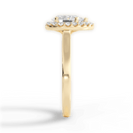 Fiona Pear Cut Lab Grown Diamond 18Kt Yellow Gold Engagement Ring - View 3