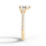 Dana Pear Cut Lab Grown Diamond 18Kt Yellow Gold Engagement Ring - View 4