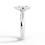 Amy Marquise Cut Lab Grown Diamond Platinum Engagement Ring - View 2