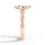 Emma Marquise Cut Lab Grown Diamond 18Kt Rose Gold Engagement Ring - View 4
