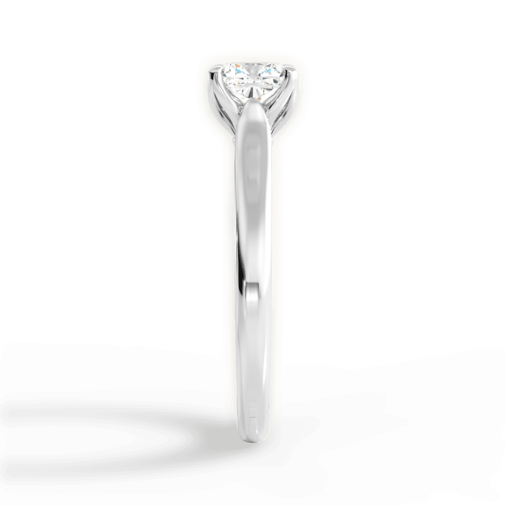 Carrie Cushion Cut Lab Grown Diamond Platinum Engagement Ring - View 4