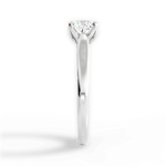 Carrie Cushion Cut Lab Grown Diamond Platinum Engagement Ring - View 4