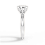 Elaine Oval Cut Lab Grown Diamond 18Kt White Gold Engagement Ring - View 4