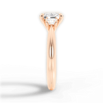 Dorothy Oval Cut Lab Grown Diamond 18Kt Rose Gold Engagement Ring - View 3