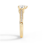 Elena Heart Cut Lab Grown Diamond 18Kt Yellow Gold Engagement Ring - View 4