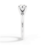 Alicia Round Cut Lab Grown Diamond Platinum Engagement Ring - View 4