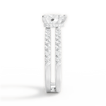 Christie Heart Cut Lab Grown Diamond 18Kt White Gold Engagement Ring - View 4