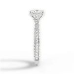 Gabriela Princess Cut Lab Grown Diamond 18Kt White Gold Engagement Ring - View 3