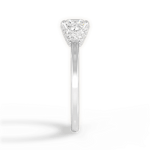 Gemma Princess Cut Lab Grown Diamond 18Kt White Gold Engagement Ring - View 2