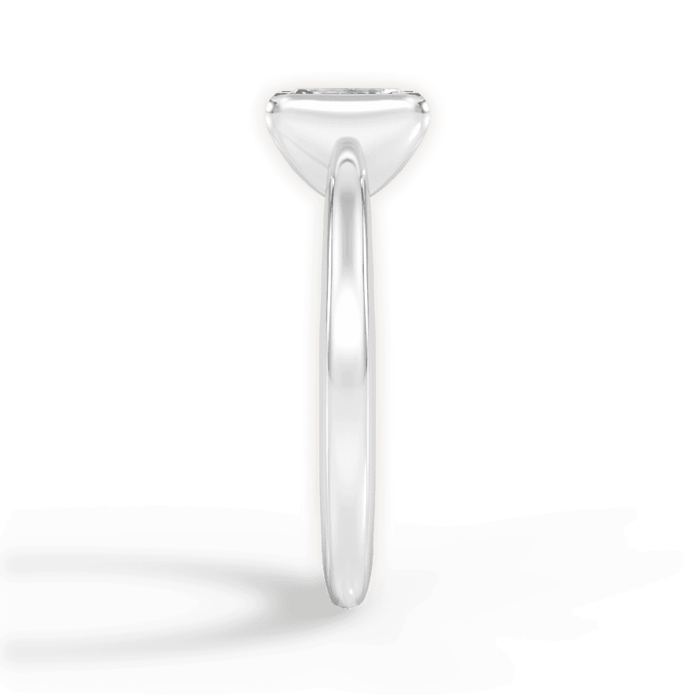 Bridget Radiant Cut Lab Grown Diamond 18Kt White Gold Engagement Ring - View 4