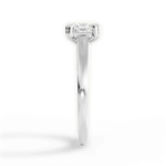 Anna Princess Cut Lab Grown Diamond 18Kt White Gold Engagement Ring - View 3