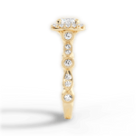 Irene Cushion Cut Lab Grown Diamond 18Kt Yellow Gold Engagement Ring - View 3