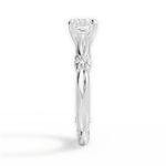 Claire Asscher Cut Lab Grown Diamond 14Kt White Gold Engagement Ring - View 3