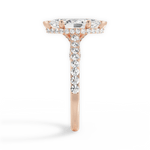 Laura Marquise Cut Lab Grown Diamond 18Kt Rose Gold Engagement Ring - View 3