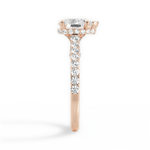Laura Pear Cut Lab Grown Diamond 18Kt Rose Gold Engagement Ring - View 4