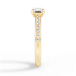 Diane Radiant Cut Lab Grown Diamond 18Kt Yellow Gold Engagement Ring - View 3