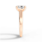 Ariana Radiant Cut Lab Grown Diamond 18Kt Rose Gold Engagement Ring - View 4