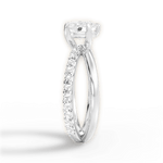 Jennifer Heart Cut Lab Grown Diamond 18Kt White Gold Engagement Ring - View 4