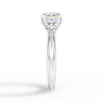 Elaine Asscher Cut Lab Grown Diamond 14Kt White Gold Engagement Ring - View 4