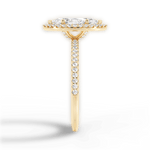 Joanne Marquise Cut Lab Grown Diamond 18Kt Yellow Gold Engagement Ring - View 2