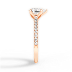 Gilda Pear Cut Lab Grown Diamond 18Kt Rose Gold Engagement Ring - View 4