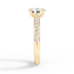 Elizabeth Oval Cut Lab Grown Diamond 18Kt Yellow Gold Engagement Ring - View 4