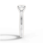 Dorothy Cushion Cut Lab Grown Diamond Platinum Engagement Ring - View 4