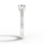 Donna Asscher Cut Lab Grown Diamond Platinum Engagement Ring - View 4
