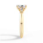 Emily Radiant Cut Lab Grown Diamond 18Kt Yellow Gold Engagement Ring - View 4