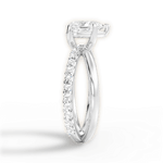 Jennifer Pear Cut Lab Grown Diamond Platinum Engagement Ring - View 4