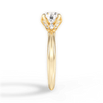 Elaine Round Cut Lab Grown Diamond 18Kt Yellow Gold Engagement Ring - View 4