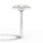 Joanne Marquise Cut Lab Grown Diamond Platinum Engagement Ring - View 2