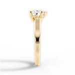 Ariana Heart Cut Lab Grown Diamond 18Kt Yellow Gold Engagement Ring - View 3