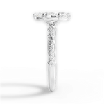 Gloria Marquise Cut Lab Grown Diamond 18Kt White Gold Engagement Ring - View 4