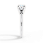 Alicia Cushion Cut Lab Grown Diamond 14Kt White Gold Engagement Ring - View 3