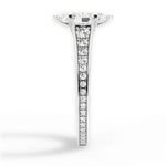 Leslie Marquise Cut Lab Grown Diamond Platinum Engagement Ring - View 4