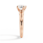 Florence Heart Cut Lab Grown Diamond 18Kt Rose Gold Engagement Ring - View 3