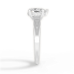 Carol Pear Cut Lab Grown Diamond Platinum Engagement Ring - View 2
