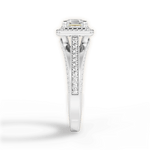 Lillian Asscher Cut Lab Grown Diamond 14Kt White Gold Engagement Ring - View 4