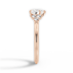 Celeste Heart Cut Lab Grown Diamond 18Kt Rose Gold Engagement Ring - View 3