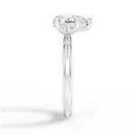 Brenda Pear Cut Lab Grown Diamond 14Kt White Gold Engagement Ring - View 4