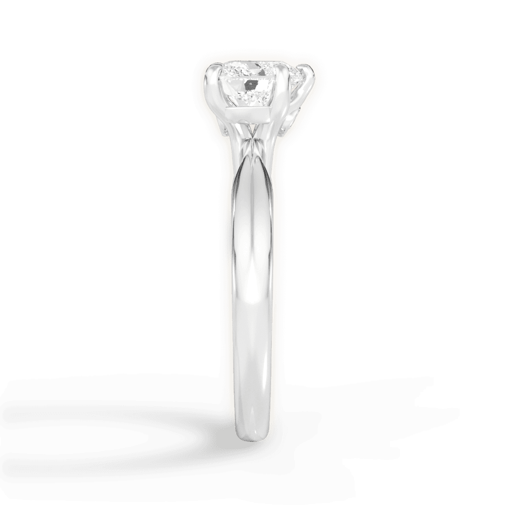 Amanda Heart Cut Lab Grown Diamond 18Kt White Gold Engagement Ring - View 3