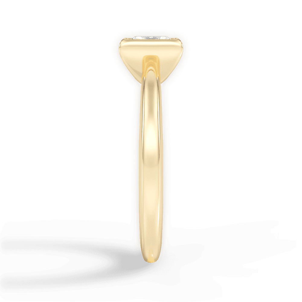Bridget Princess Cut Lab Grown Diamond 18Kt Yellow Gold Engagement Ring - View 4