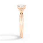 Beth Princess Cut Lab Grown Diamond 18Kt Rose Gold Engagement Ring - View 3