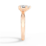 Claudia Pear Cut Lab Grown Diamond 18Kt Rose Gold Engagement Ring - View 4