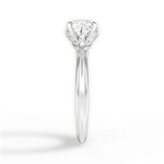 Elaine Cushion Cut Lab Grown Diamond 18Kt White Gold Engagement Ring - View 4