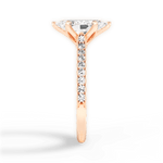 Gilda Marquise Cut Lab Grown Diamond 18Kt Rose Gold Engagement Ring - View 4
