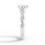 Emma Heart Cut Lab Grown Diamond 18Kt White Gold Engagement Ring - View 4