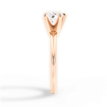 Casey Heart Cut Lab Grown Diamond 18Kt Rose Gold Engagement Ring - View 4